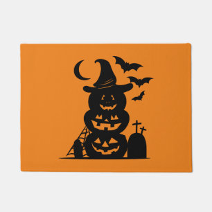 Paillasson Citrouilles empilées Halloween
