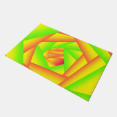 Paillasson Citrus vert orange jaune ombre abstrait Conception (Incliné)