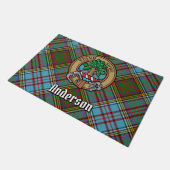 Paillasson Clan Anderson Crest sur Tartan (Incliné)