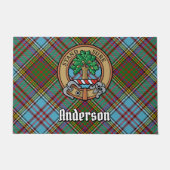 Paillasson Clan Anderson Crest sur Tartan (Devant)