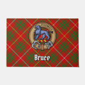 Paillasson Clan Bruce Crest sur Tartan (Devant)