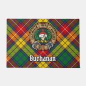 Paillasson Clan Buchanan Crest sur Tartan (Devant)