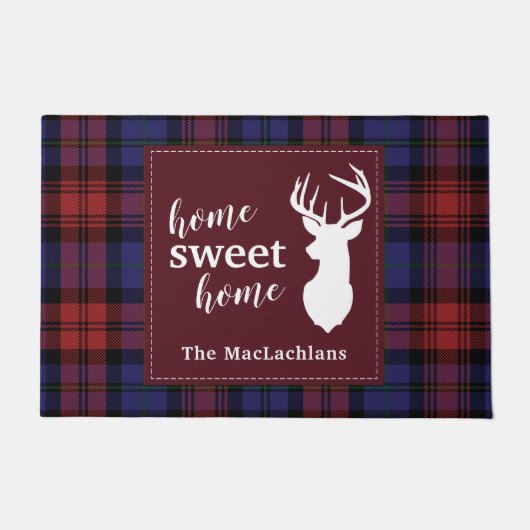 Paillasson Clan de Noël Tartan personnalisé MacLachlan (Devant)