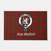 Paillasson Clan écossais MacDuff Tartan et Crest Badge (Devant)