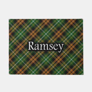 Paillasson Clan écossais Ramsay Ramsey Orange Chasse Tartan