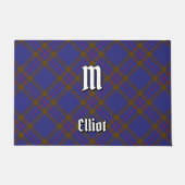 Paillasson Clan Elliot Format Tartan Moderne (Devant)