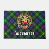Paillasson Clan Farquharson Crest sur Tartan (Devant)