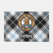 Paillasson Clan Forbes Crest sur la robe Tartan (Devant)