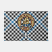 Paillasson Clan Haig Crest over Check Tartan (Devant)