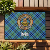 Paillasson Clan Keith Crest sur Tartan