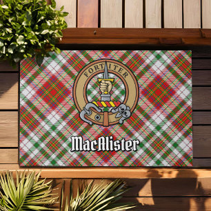 Paillasson Clan MacAlister Crest sur le tatan de robe