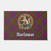 Paillasson Clan MacGowan Crest sur Tartan (Devant)