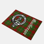 Paillasson Clan MacGregor Crest Badge et Tartan (Incliné)