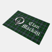 Paillasson Clan Mackay Crest Badge & Tartan Front (Incliné)
