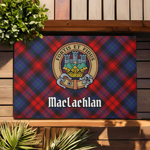 Paillasson Clan MacLachlan Crest sur Tartan