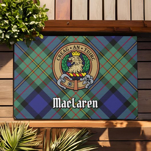 Paillasson Clan MacLaren Crest sur Tartan