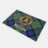 Paillasson Clan MacLaren Crest sur Tartan (Incliné)