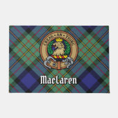 Paillasson Clan MacLaren Crest sur Tartan (Devant)