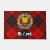Paillasson Clan MacLeod de Raasay Crest sur Tartan (Devant)