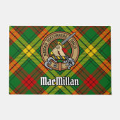Paillasson Clan MacMillan Crest sur Tartan (Devant)