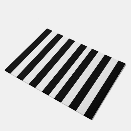 Paillasson Classé Black and White Stripes (Incliné)