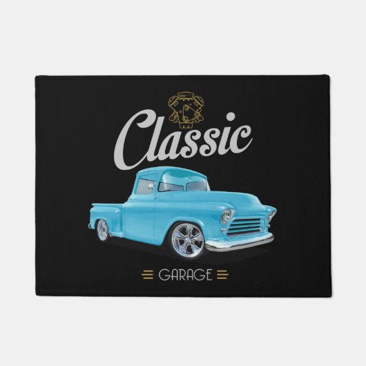 Paillasson Classic Blue American Truck Garage (Devant)