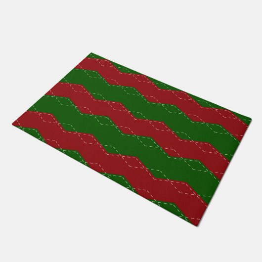 Paillasson Classic red and green christmas (Incliné)