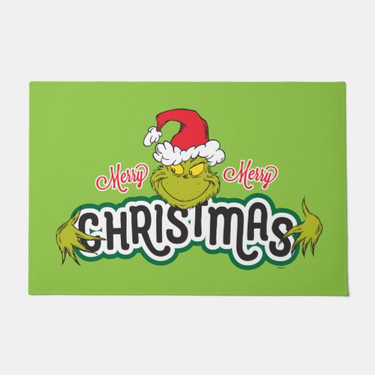 Paillasson Classic The Grinch | Joyeux Joyeux Noël (Devant)