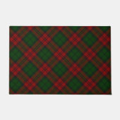 Paillasson Classique Tartan Rouge Vert Buffle Plaid Noël (Devant)