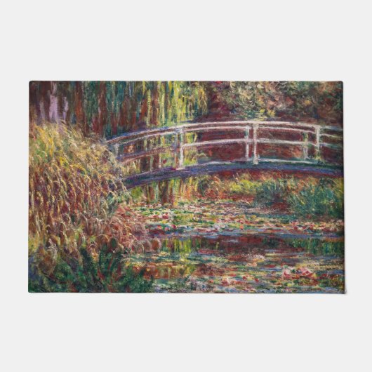 Paillasson Claude Monet - Eau Lily étang, Harmonie rose (Devant)