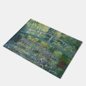 Paillasson Claude Monet - Eau Lily étang, Harmonie verte (Incliné)
