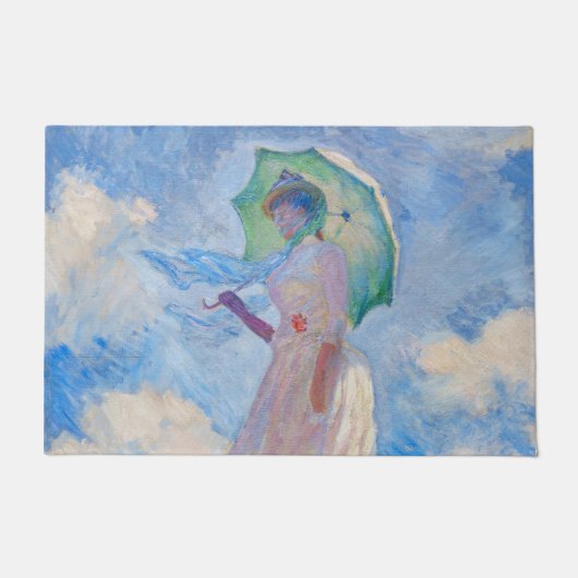 Paillasson Claude Monet - Femme avec Parasol face à gauche (Devant)