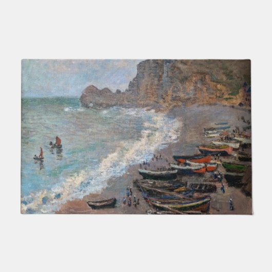 Paillasson Claude Monet - La plage d'Etretat (Devant)