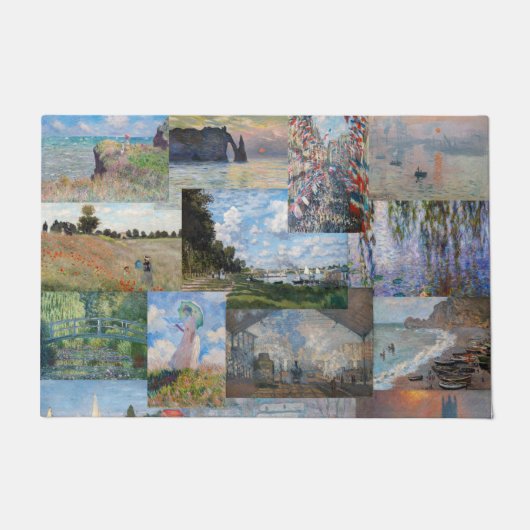 Paillasson Claude Monet - Patchwork de chefs-d'oeuvre (Devant)
