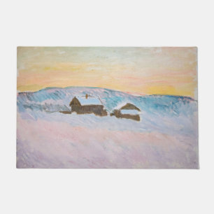 Paillasson Claude Monet - Paysage norvégien, Maisons bleues