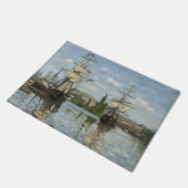 Paillasson Claude Monet Ships on the Seine River Travel Art (Incliné)