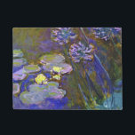 Paillasson Claude Monet Water Lilies Agapanthus<br><div class="desc">Claude Monet Water Lilies and Agapanthus - Claude Monet Water Lilies and Agapanthus est une magnifique peinture impressionniste réalisée par l'un des maîtres fleuristes de tous les temps. Le jardin d'eau est vivant avec la couleur et l'émotion, comme l'Agapanthus violet coulent de leurs tiges bleues et vertes. L'eau est vive...</div>