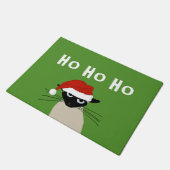 Paillasson Clause du Père Noël siamois | Fêtes de Noël de cha (Incliné)