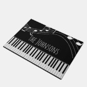 Paillasson Clavier de piano et notes musicales (Incliné)