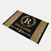 Paillasson Clé grecque et couronne de laurier Mat de porte pe (Incliné)