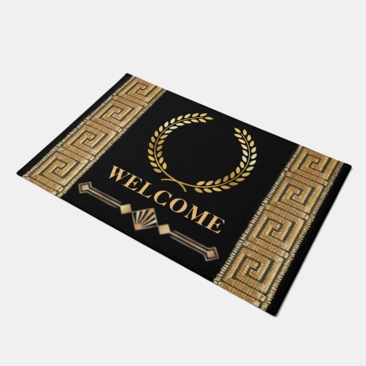 Paillasson Clé grecque et Laurel Wreath Door Mat (Incliné)