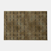 Paillasson Clé grecque noire et or Motif (Devant)