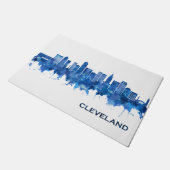 Paillasson Cleveland Ohio Skyline Blue (Incliné)