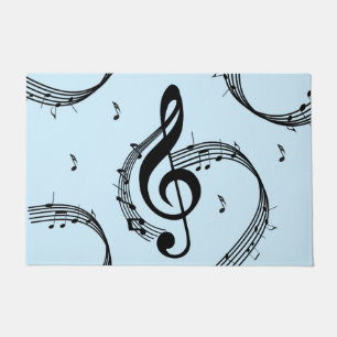 Paillasson Climacic G Clef Music Blue