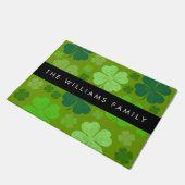 Paillasson Cloches Vertes, Cloches Lucky, Votre Nom (Incliné)