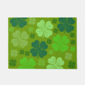 Paillasson Clovers verts, Lucky Clovers, Saint Patrick's Day (Devant)