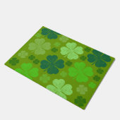 Paillasson Clovers verts, Lucky Clovers, Saint Patrick's Day (Incliné)