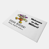 Paillasson Clown de dessin mignon à la recherche de câlin (Incliné)