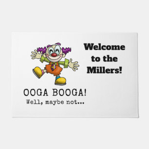 Paillasson Clown de dessin mignon à la recherche de câlin