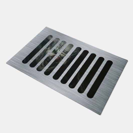 Paillasson Clown effrayant dans la pluie Novelté Halloween (Incliné)